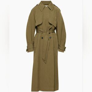 Aritzia Babaton Atticus Linen Trench Coat NWT L